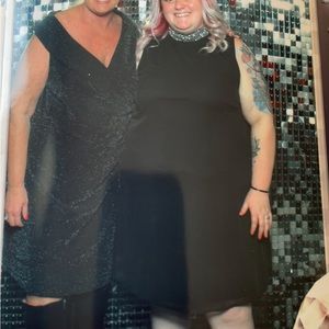 Gorgeous Black adorned sheath